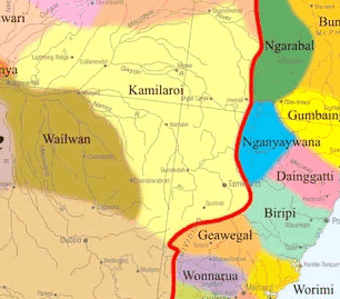 Kamilaroi map